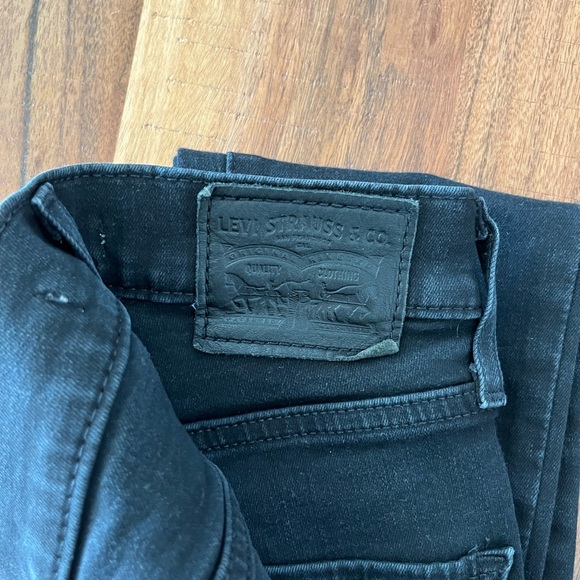 levis mile high skinny jeans 721 black size 24 - Picture 4 of 4